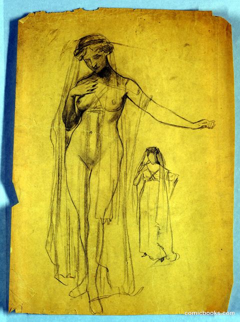 Study of Veiled Nude Figure