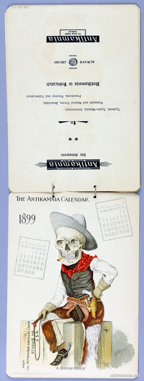 The Antikamnia Calendar, 1899: 'A Rough Rider'