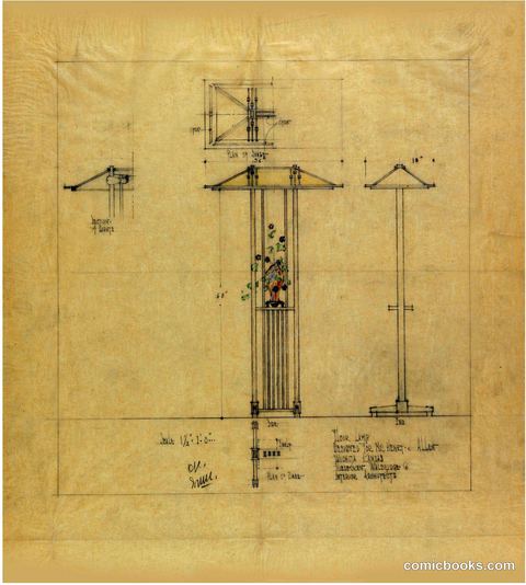 Floor Lamp, Henry J. Allen Residence