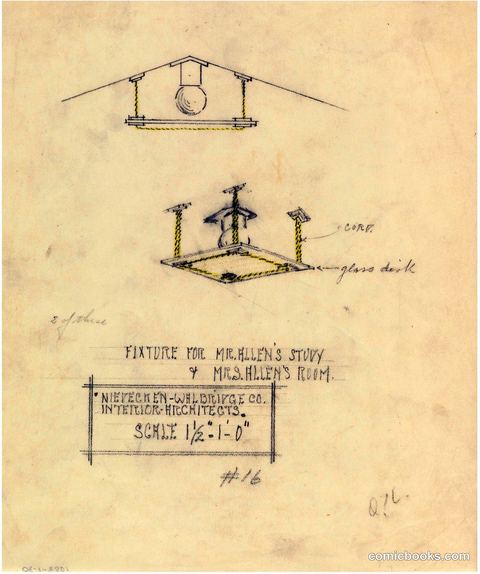 Light Fixture Design for the Henry J. Allen Residence