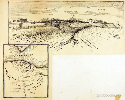 Present Appearance of British Entrenchment, Yorktown