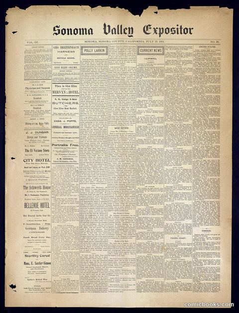 Sonoma Valley Expositor, July 12, 1901