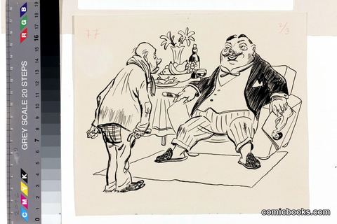 Two Figures at Table