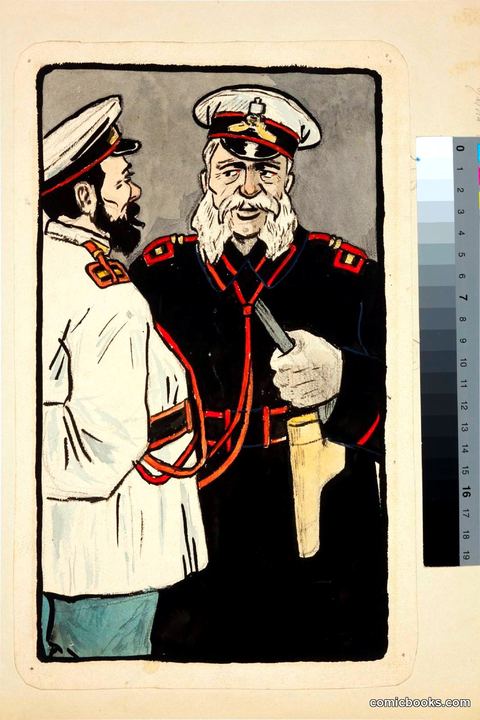 Military Officers in Conversation