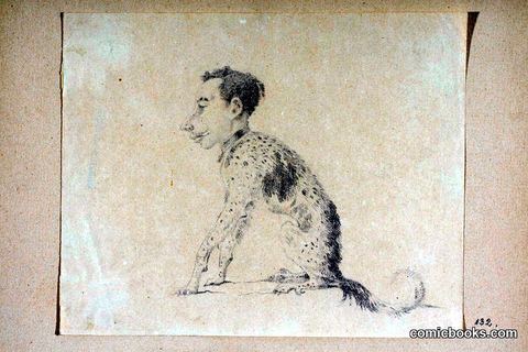 Caricature of Pjotr Hruštšov