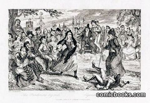 Scene from Scott's *The Abbot*