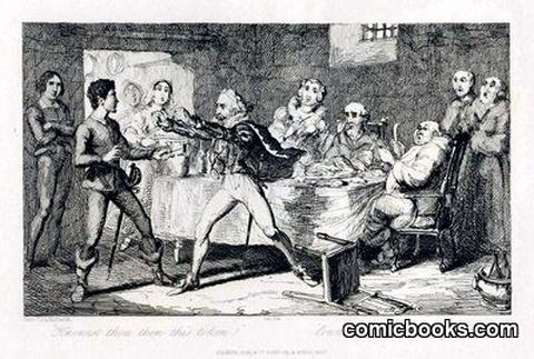 Scene from Scott's The Monastery