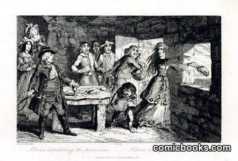 Scene from Scott's *The Pirate*