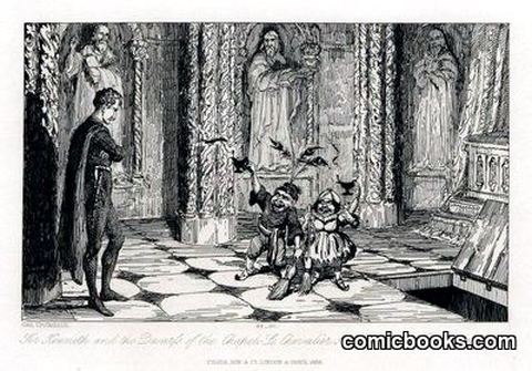 Sir Kenneth and the Dwarfs of the Chapel, after Scott's *The Talisman*