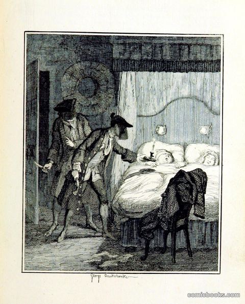 Two Intruders at the Bedside — Illustration from *Jack Sheppard*