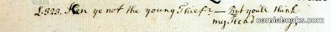 Manuscript Annotation from 'The Toast': An Eighteenth-Century Literary Satire