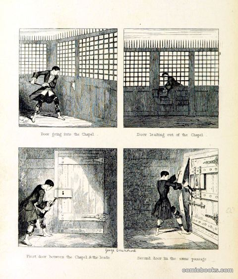 Jack Sheppard Escaping Through the Chapel Doors