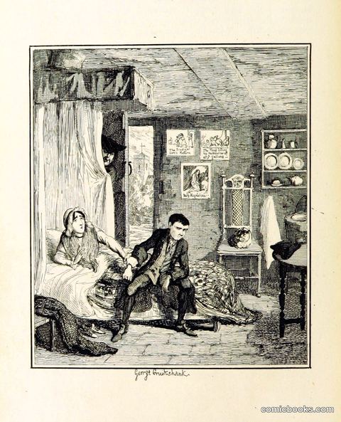 Scene from *Jack Sheppard*, illustrated by George Cruikshank