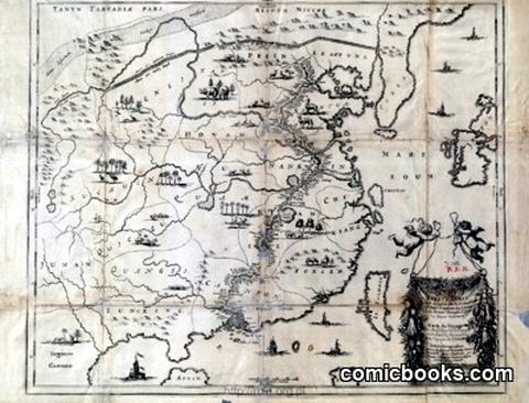 Reys-Kaerte Vande Ambassade der Nederlantse Oost Indise Compagnie (Chart of the VOC Embassy Route through China)