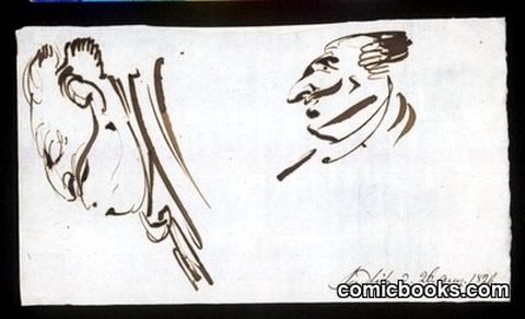 Two Studies of a Corpulent Head