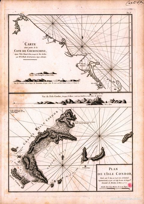 Carte d'une partie de la côte de Cochinchine / Plan de l'Isle Condor