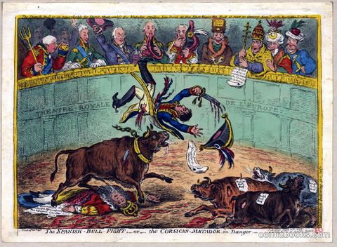 The Spanish Bull Fight — or — the Corsican Matador in Danger