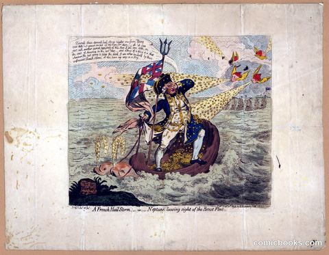 A French Hail Storm — or — Neptune Loosing Sight of the Brest Fleet