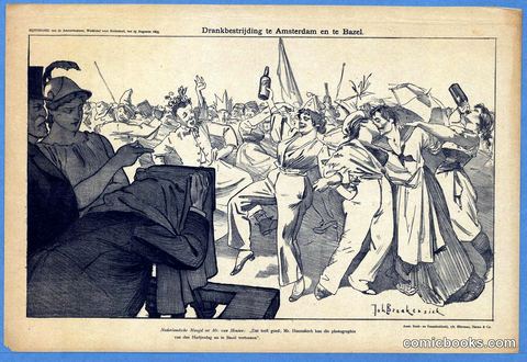 Dankbestrijding te Amsterdam en te Bazel (Temperance Campaign in Amsterdam and Basel)
