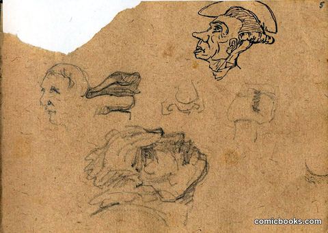 Facial Studies and Character Sketches