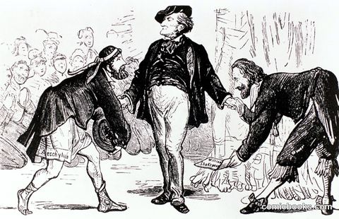 Caricature of the Bayreuth Festival, 1876