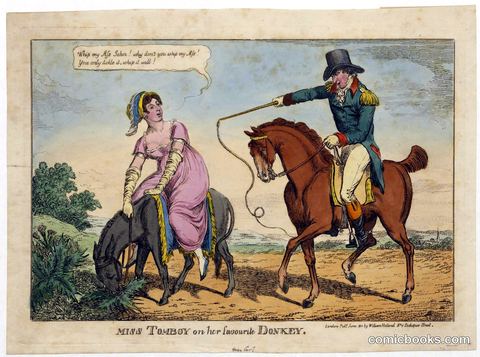 Miss Tomboy on her Favourite Donkey