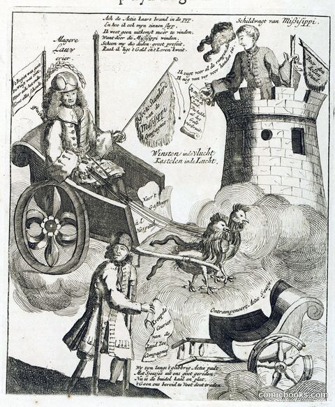 John Law, Inventor of the Wind Business, in His Triumphal Carriage