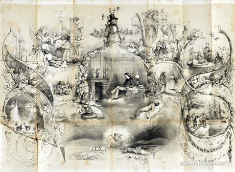 A Student's Dream: Satirical Print from a Leiden Almanac