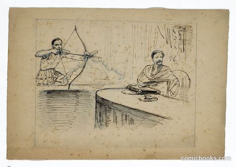 Study for Political Cartoon: Motion of Order by Mr. van Kerkwijk