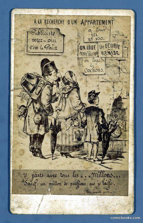 Je parts avec tous les...millions, sauf un million de prussiens, que je laisse