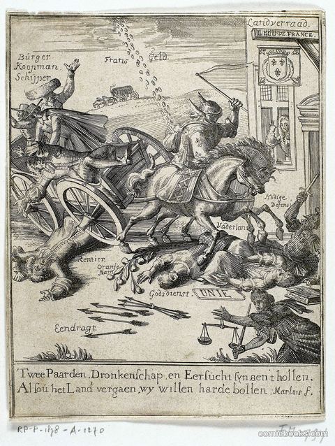 Two Horses, Drunkenness and Quarrel