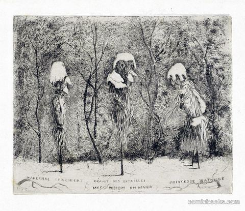 Fantasie-compositie over de Frans-Duitse oorlog