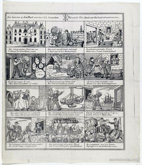Satirical Print on Plans for Establishing a Girobank