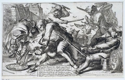 Political Satire on the Treaty of Münster, 1674