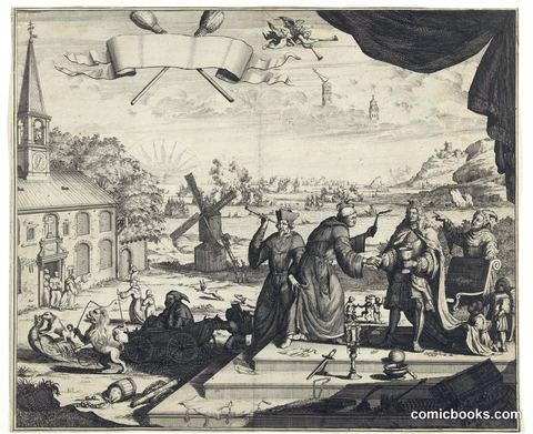 Satirical Print on James II After the Loss at Cape La Hogue