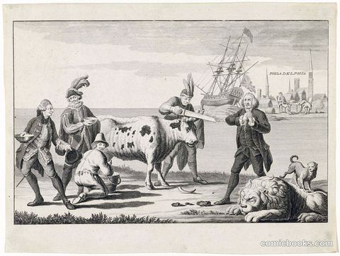 Dutch Political Satire on English Losses in America