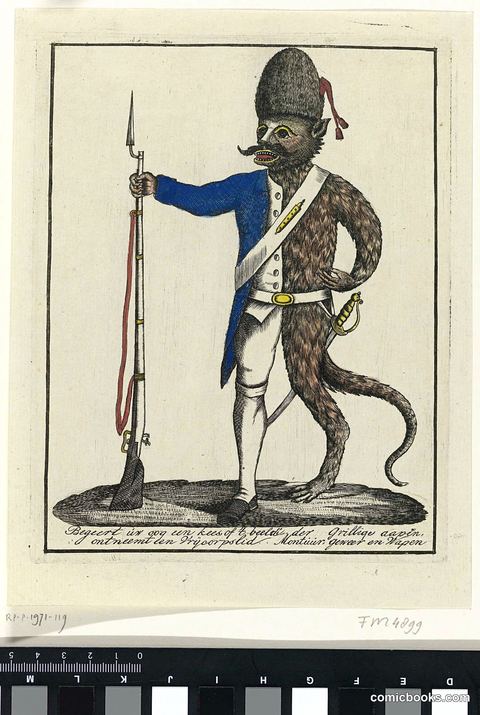 Spotprent op de Kees [Political Satire on Kees]