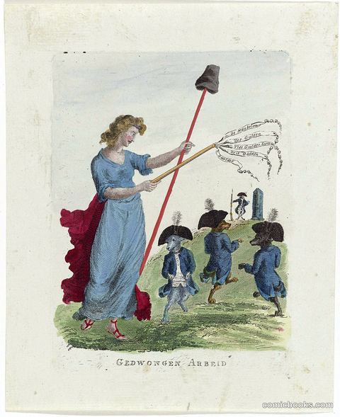 Vrijheid dresseert de patriotten (Liberty Trains the Patriots)