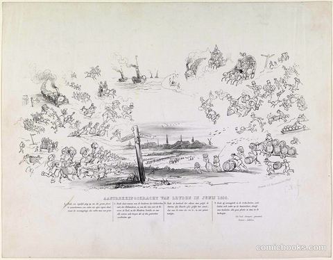 Aantekening Schlacht van Leyden in Juni 1850