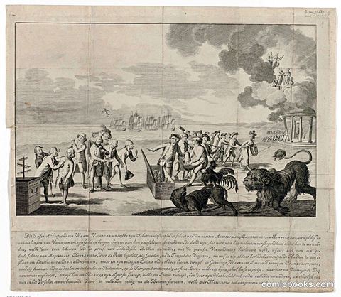 De eerwaardige Nederlander verdeelt zijn schatten (The Worthy Dutchman Divides His Treasures)