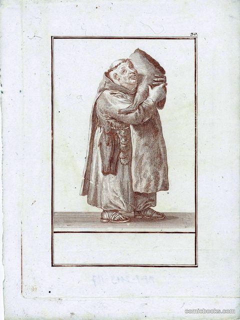 The Fat Monk Laden with Provisions