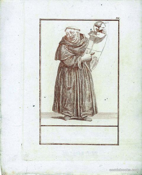 Monnik met een eigendomsakte (Monk with a Deed)
