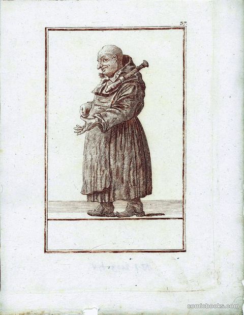 Monk with Recorder (Monnik met blokfluit)