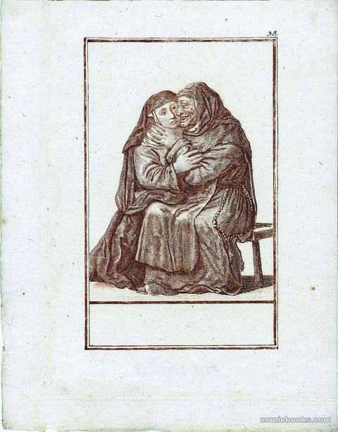 Vrijende non en monnik (Nun and Monk in Embrace)