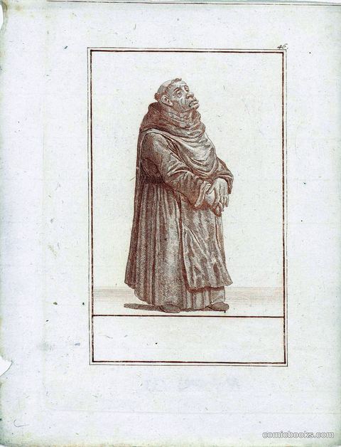 Monk with Hands Clasped Before His Belly