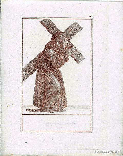 Monk Carrying a Cross