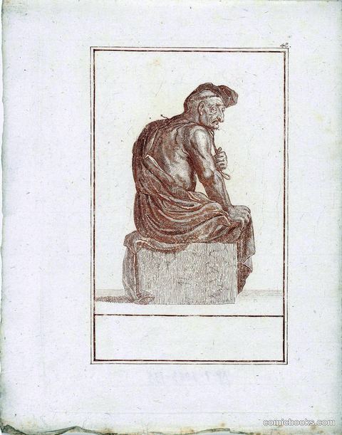 Monnik die zichzelf kastijdt (A Monk Chastising Himself)