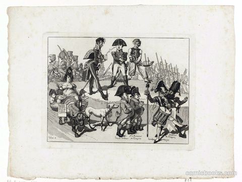 Spotprent op Napoleon