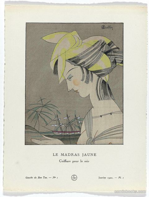 Le Madras Jaune (The Yellow Madras): Evening Coiffure