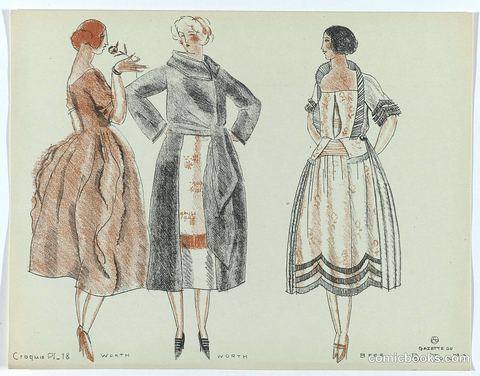 Fashion Designs by Worth and Beer